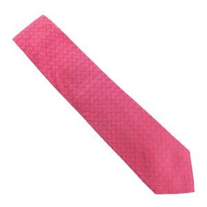 Allen Edmonds Men Necktie 100% Silk Check Red Black Size 57x3.5 - NWOT